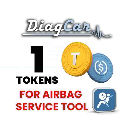 DiagCar 1 Token for Airbag Service Tool For DiagCar Airbag Service Tool  | MK3