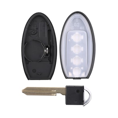 New Aftermarket Nissan Kicks Rogue 2021 Smart Remote Key Shell 3+1 Buttons Auto Start With Light Indicator High Quality Best Price | MK3