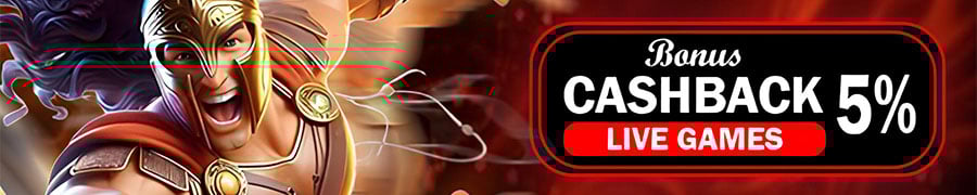 CASHBACK LIVE GAMES 5% KERIS4D 9
