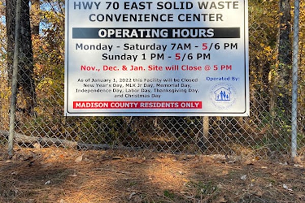 Madison county solid waste convenience center