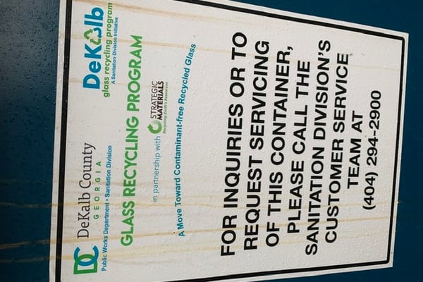 Dekalb county Glass Recycling