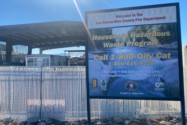 San Bernardino Fire - Household Hazardous Waste
