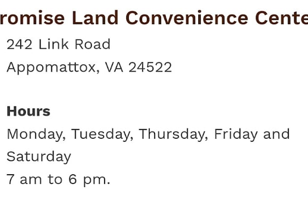 Promise Land Convenience Center