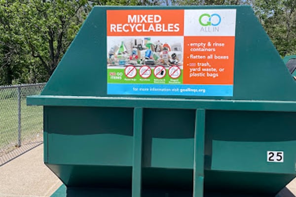 Recycling point for Scott County