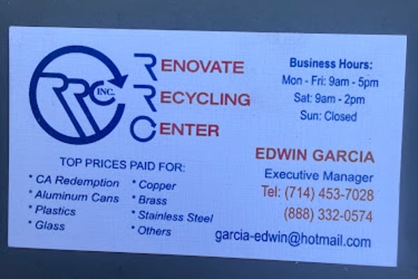 Renovate recycling center Inc