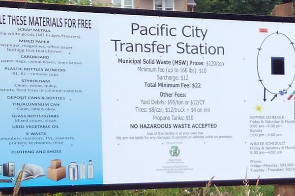 Pacific City Transfer Station