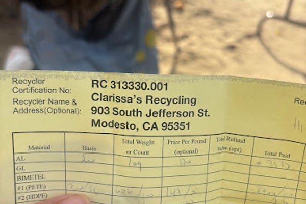 Clarissa’s recycling