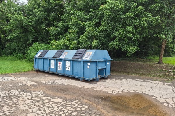 DeKalb glass recycling bin