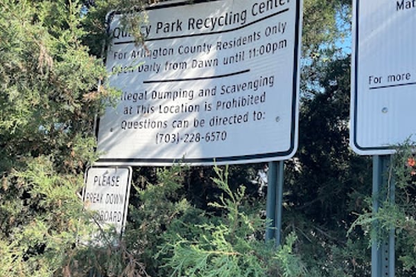 Arlington County Quincy Recycling Dropoff