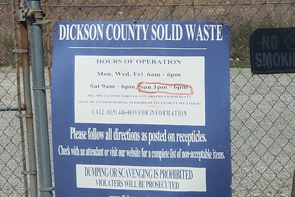 Dickson County Convenience Center