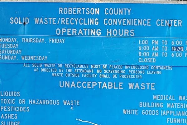 Robertson County Solid Waste/ 431 Convenience Center