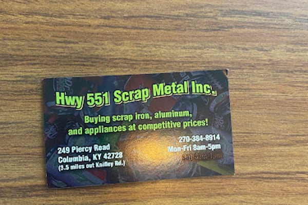 Hwy 551 Scrap Metal Inc.