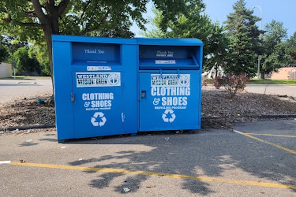 City of Westland Clothing & Shoes Recycling Program Donation Box
