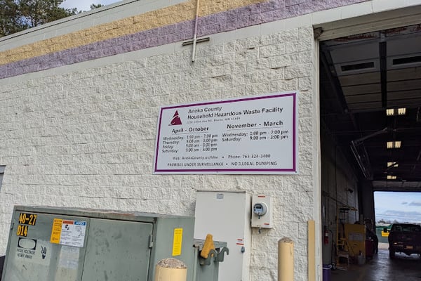 Anoka County Household Hazardous Waste Facility