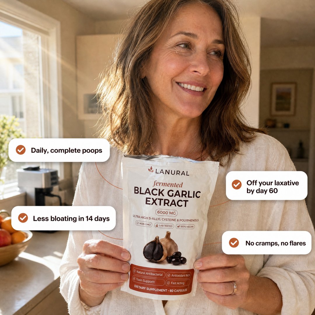 Woman feeling digestive relief