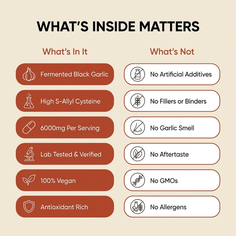 Lanural Fermented Black Garlic — capsules