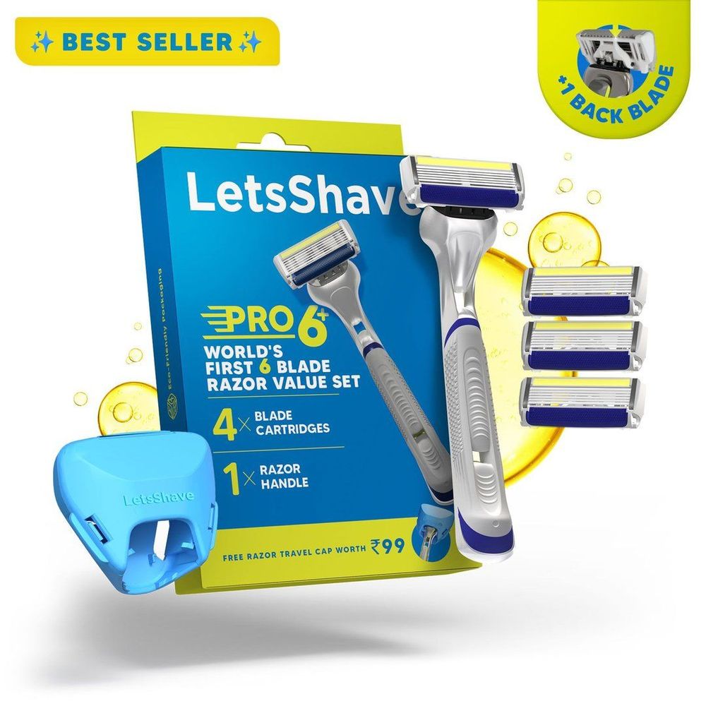 Pro 6+ Value Set: The World's First 6 Blade + Precision Back Blade