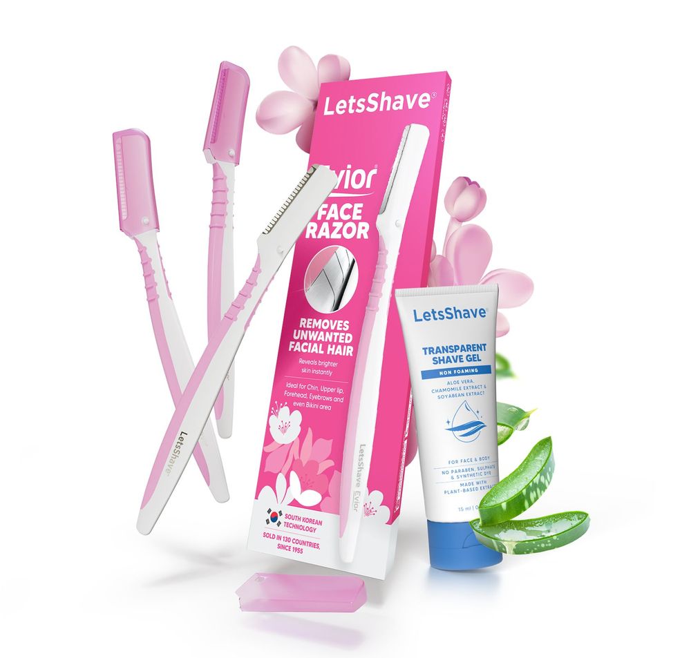 Evior Face & Eyebrow Razor (Pack of 3)