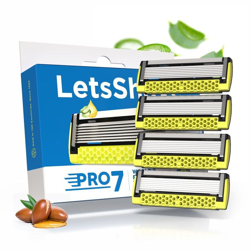 Pro 7 Blades (Pack of 4) : The World's First 7 Blade 