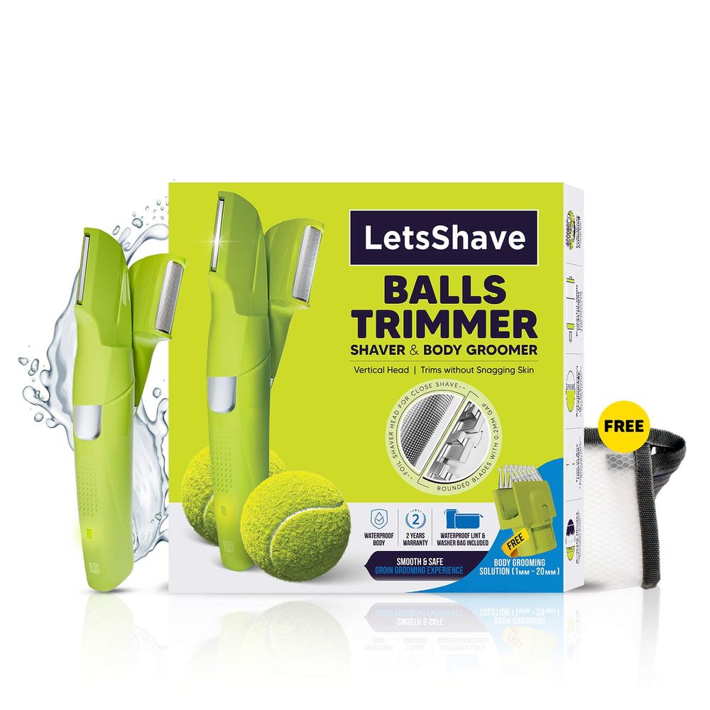 BALLS , Groin and Body Trimmer with Shaver Head
