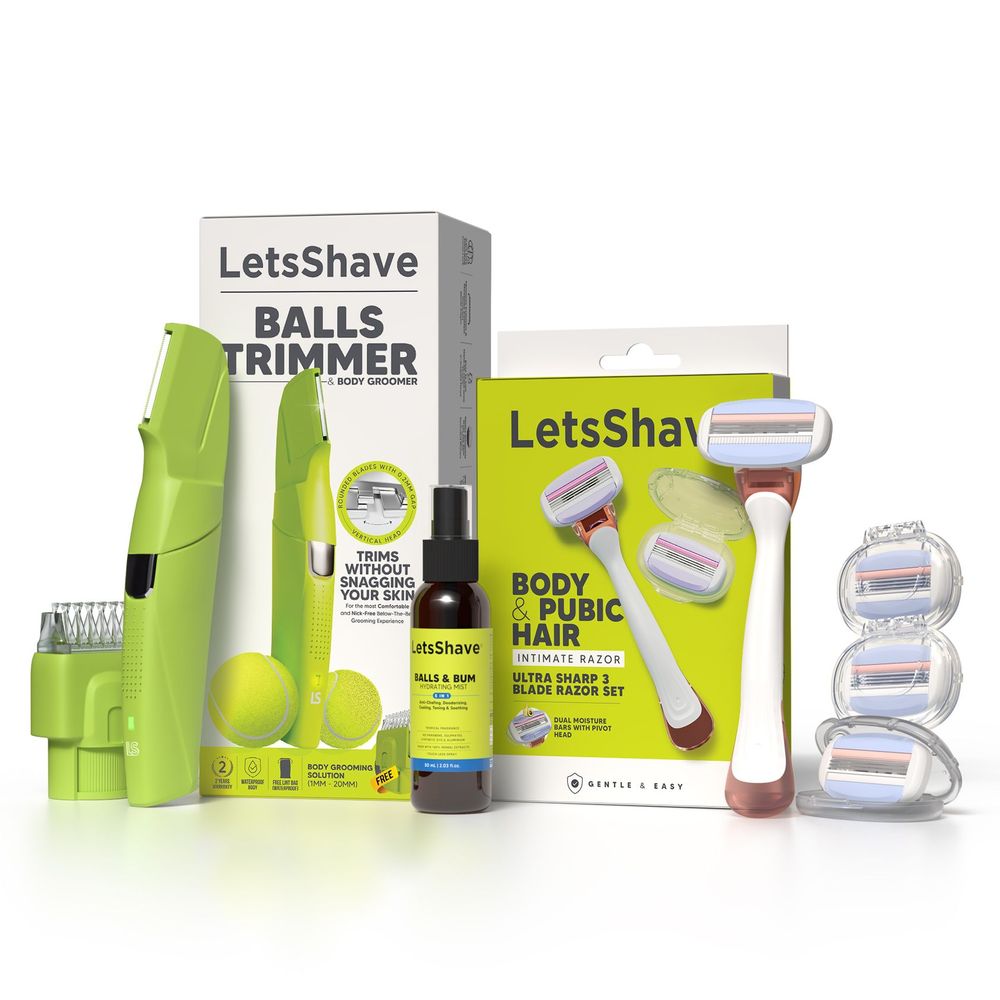 BALLS , Groin and Body Trimmer Shave Care Set