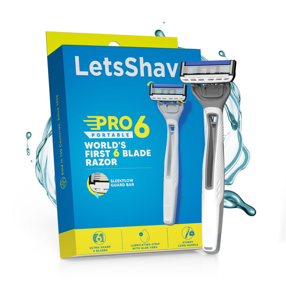 Pro 6 Portable World’s First 6 Blade + FREE Travel Cap