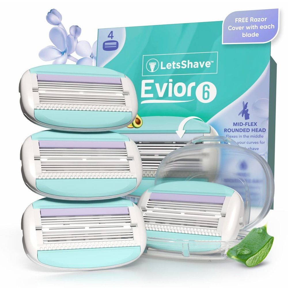 Evior 6 Blades (Pack of 4) : The World’s First 6 Blades Cartridge