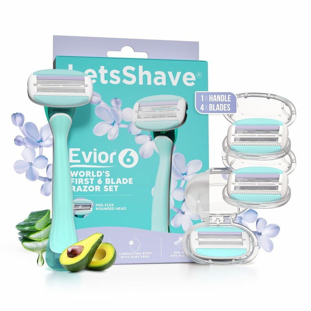 Evior 6 Razor Value Set | World’s First 6-Blades Razor