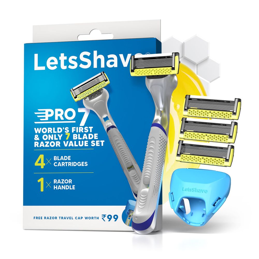 Pro 7 Value Set: The World's First Curved Blades + Precision Back Blade