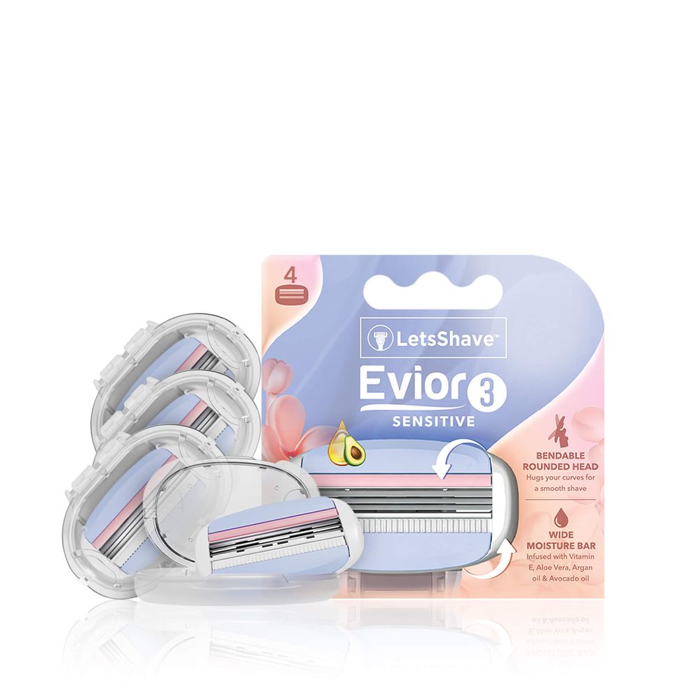 Evior 3 Sensitive Blades (Pack of 4)