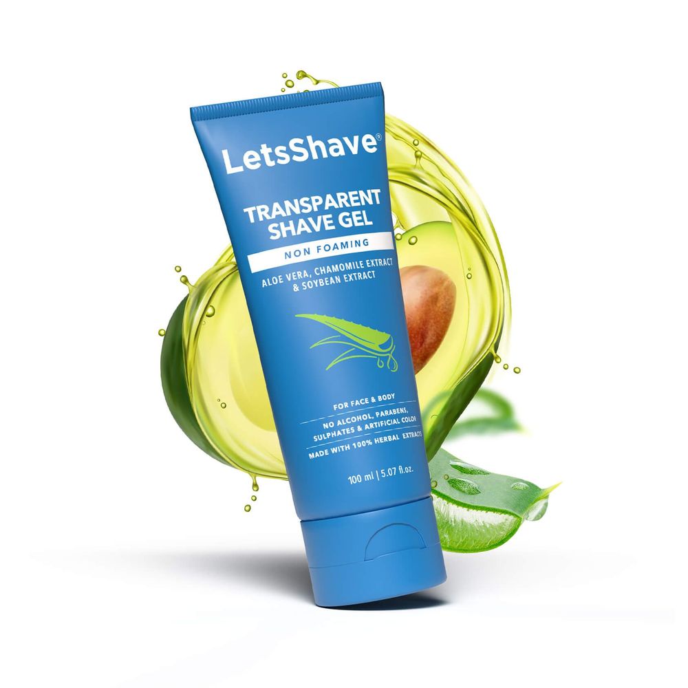 Transparent Shave Gel - 100 ml  (Non-Foaming)
