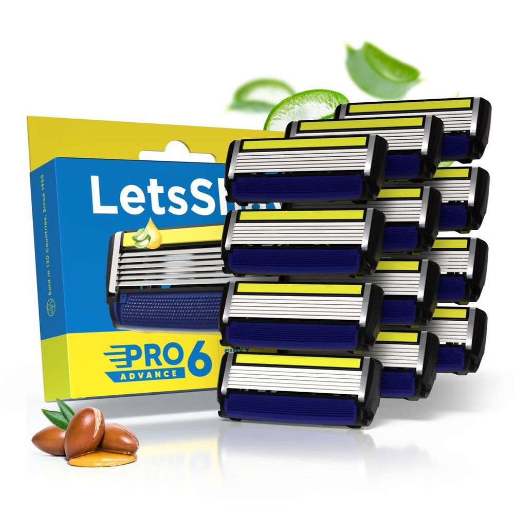Pro 6 Advance Blades (Pack of 12) : The World’s First 6 Blade Razor
