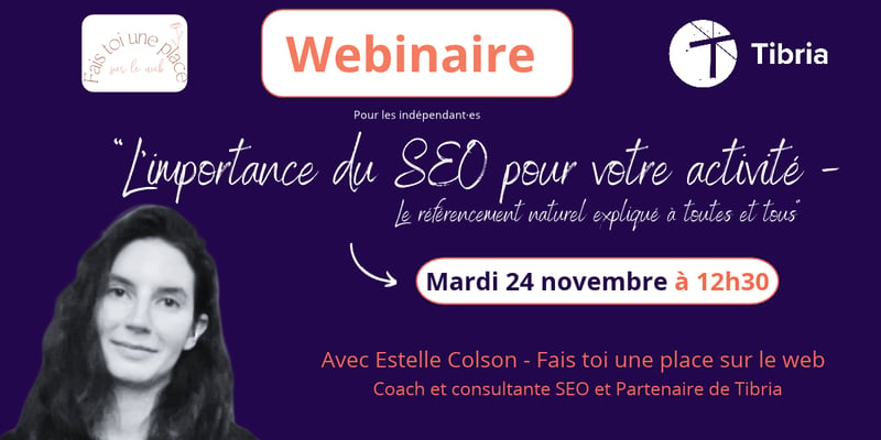 "SEO et visibilité" avec Estelle COLSON