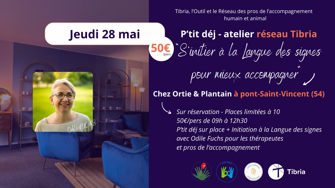 “S’initier à la Langue des signes pour mieux accompagner” avec Odile FUCHS chez Ortie & Plantain (54)