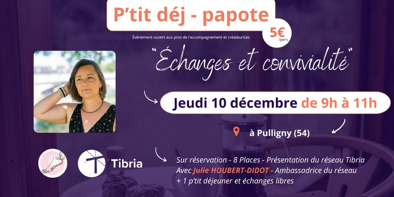 P'tit déj papote réseau Tibria à Pulligny (54) 