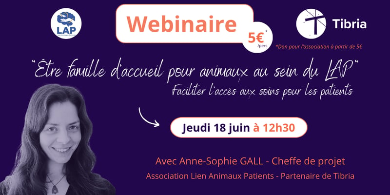 "Être famille d'accueil pour animaux au sein du LAP" avec Anne-Sophie GALL