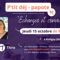 P'tit déj papote réseau Tibria à Pulligny (54)