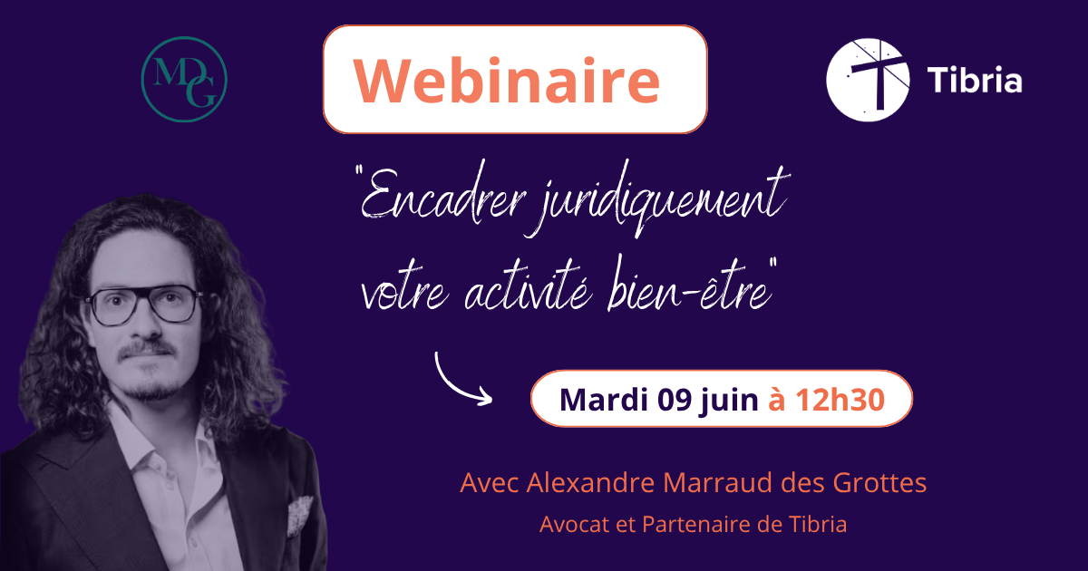 "Encadrer juridiquement votre activité bien-être" avec AMDG Avocat