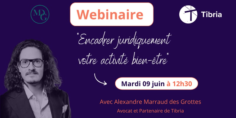 "Encadrer juridiquement votre activité bien-être" avec AMDG Avocat