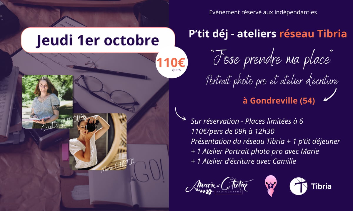 P'tit-déj ateliers "J'ose prendre ma place" avec Camille et Marie