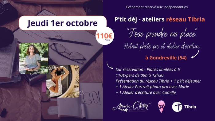 P'tit-déj ateliers "J'ose prendre ma place" avec Camille et Marie
