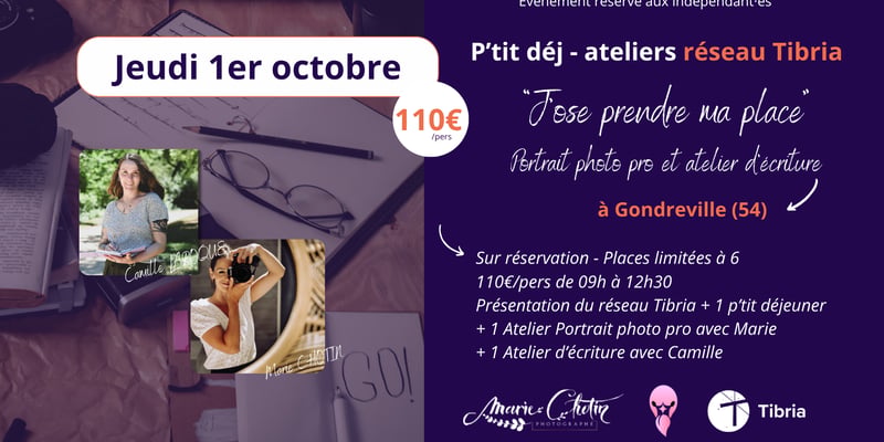 P'tit-déj ateliers "J'ose prendre ma place" avec Camille et Marie