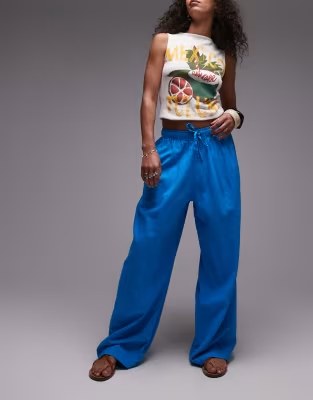 Linen Mix Balloon Pants