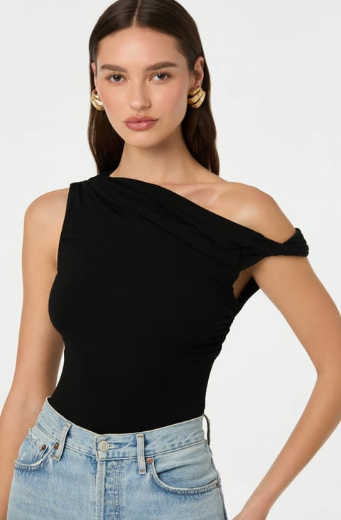 Sequin Crossover Halter Top
