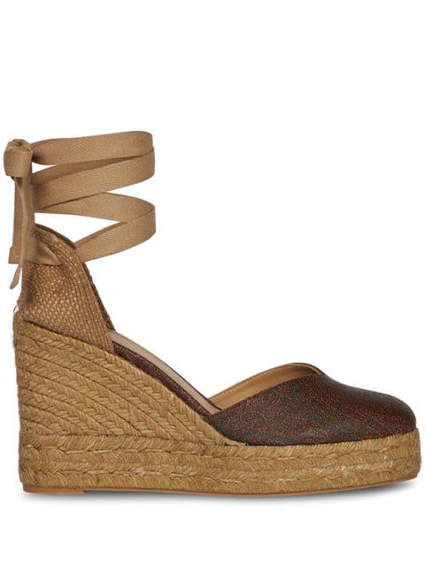 paisley-print espadrilles