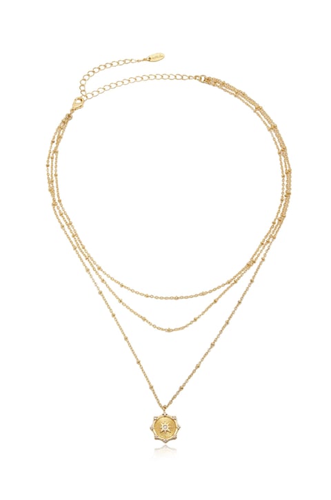 Compass Keepsake Layered Necklace – Ettika
