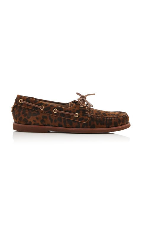 Vandée Leopard Suede Flats
