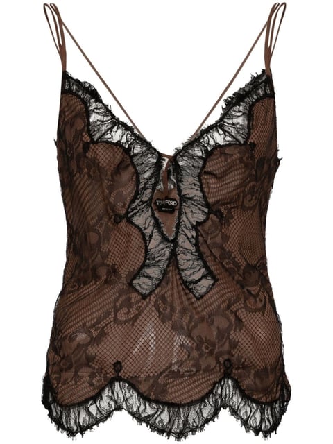 Chantilly-lace slip top