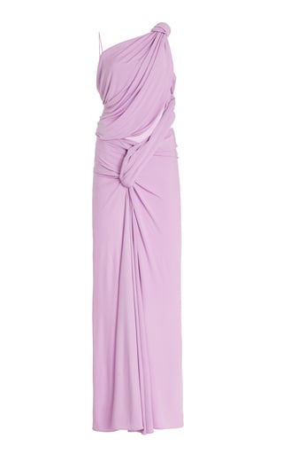 Lever Gathered Jersey Maxi Dress