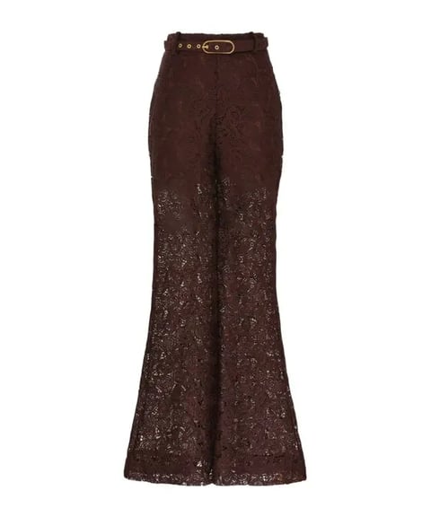 Zimmermann Of Lace Pants In Seven Words In Brown - 33% Off | Editorialist